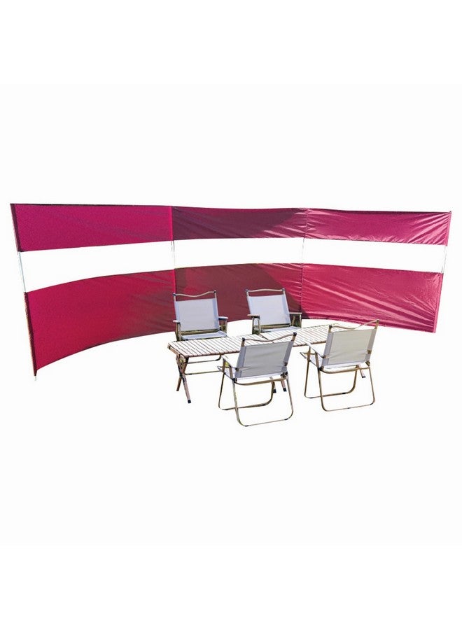 TWT Wind Screen with PVC Window Pink and Clear 440 x 130 cm BU2275 - Image 1